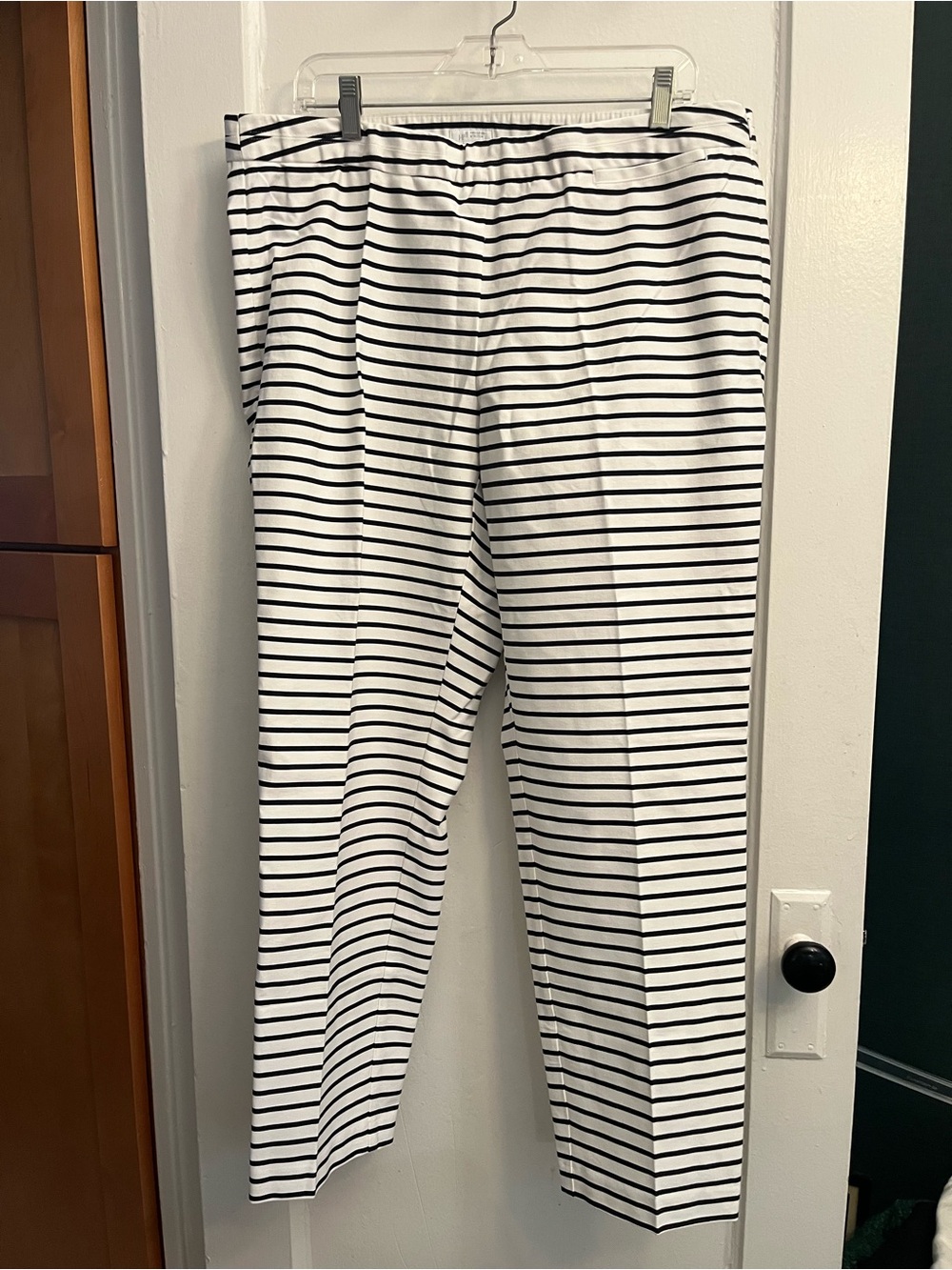J. Jill Striped Navy & White Pants